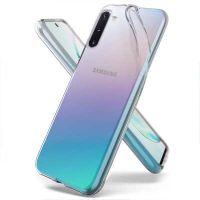 Силиконови гърбове Силиконови гърбове за Samsung Силиконов гръб ТПУ ултра тънък за Samsung Galaxy Note 10 N970F кристално прозрачен